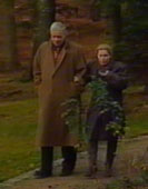 with Julia Varady in their garden